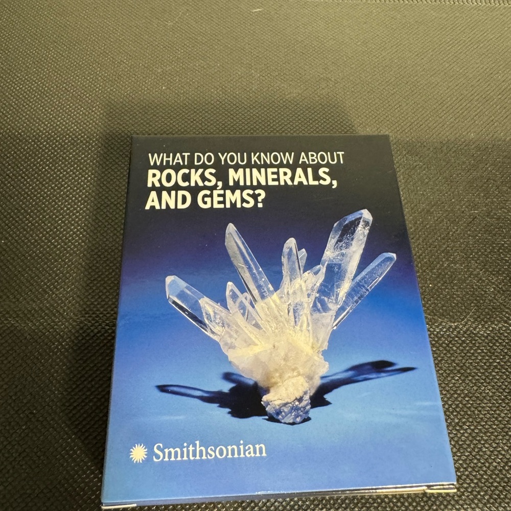 Smithsonian Rocks, Minerals, and Gems Card Deck